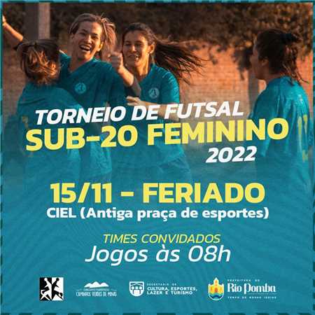 Prefeitura Municipal de Rio Pomba VEM AÍ O PRIMEIRO TORNEIO FUTSAL